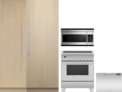 5 Piece Package Includes Refrigerator, Freezer, Range, Microwave And Dishwasher